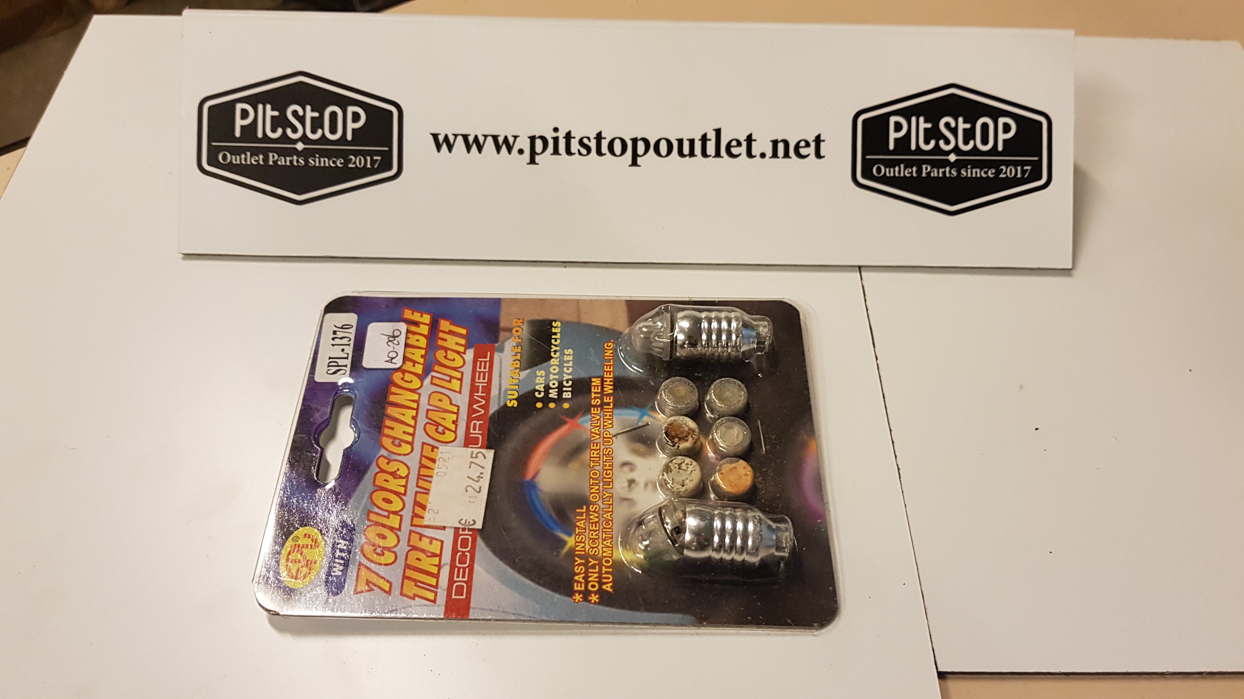 LED Verlichting voor ventiel dopjes (7 kleuren)