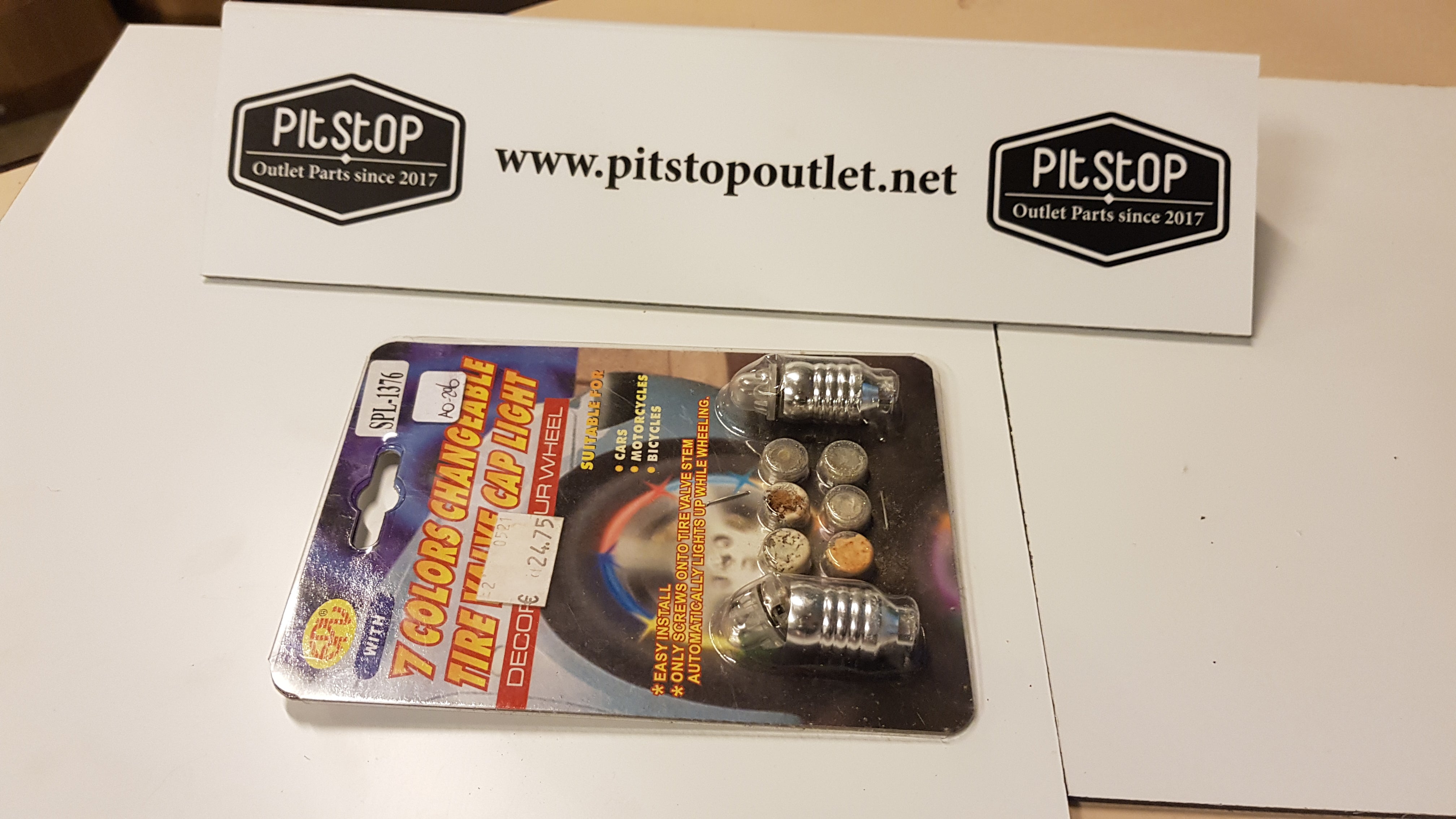 LED Verlichting voor ventiel dopjes (7 kleuren)