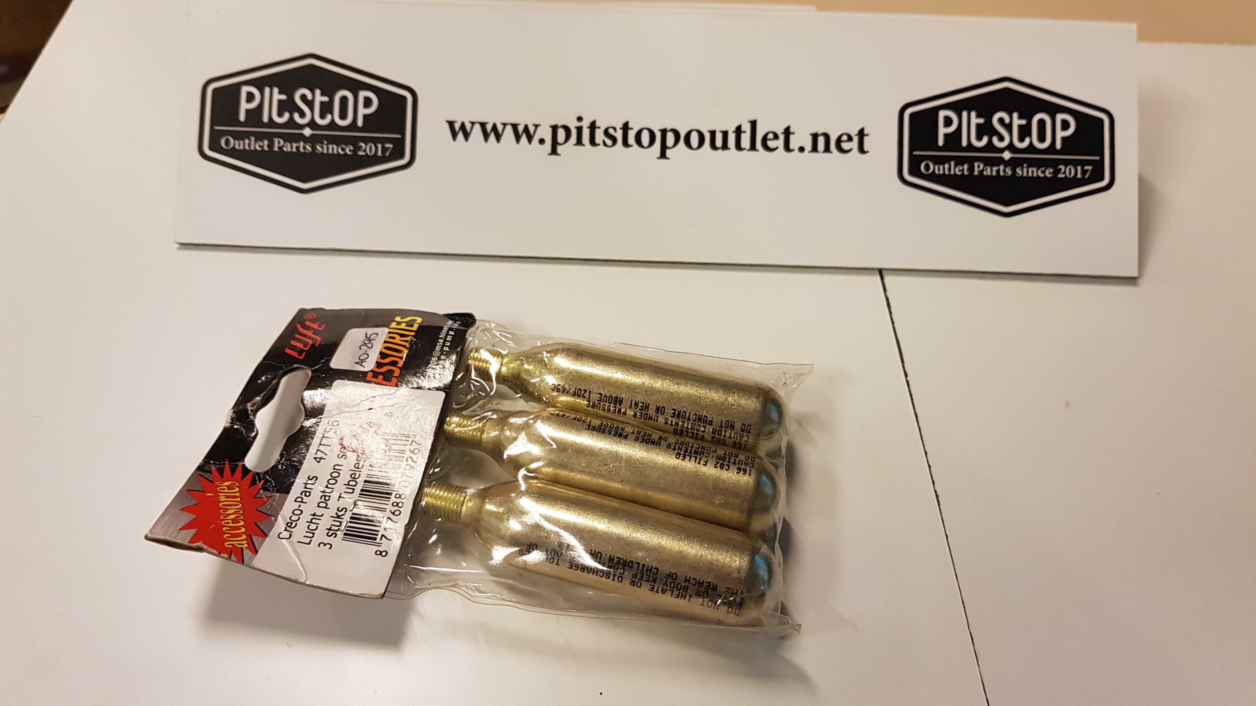 Set van 3 stuks lucht patronen (Co2)