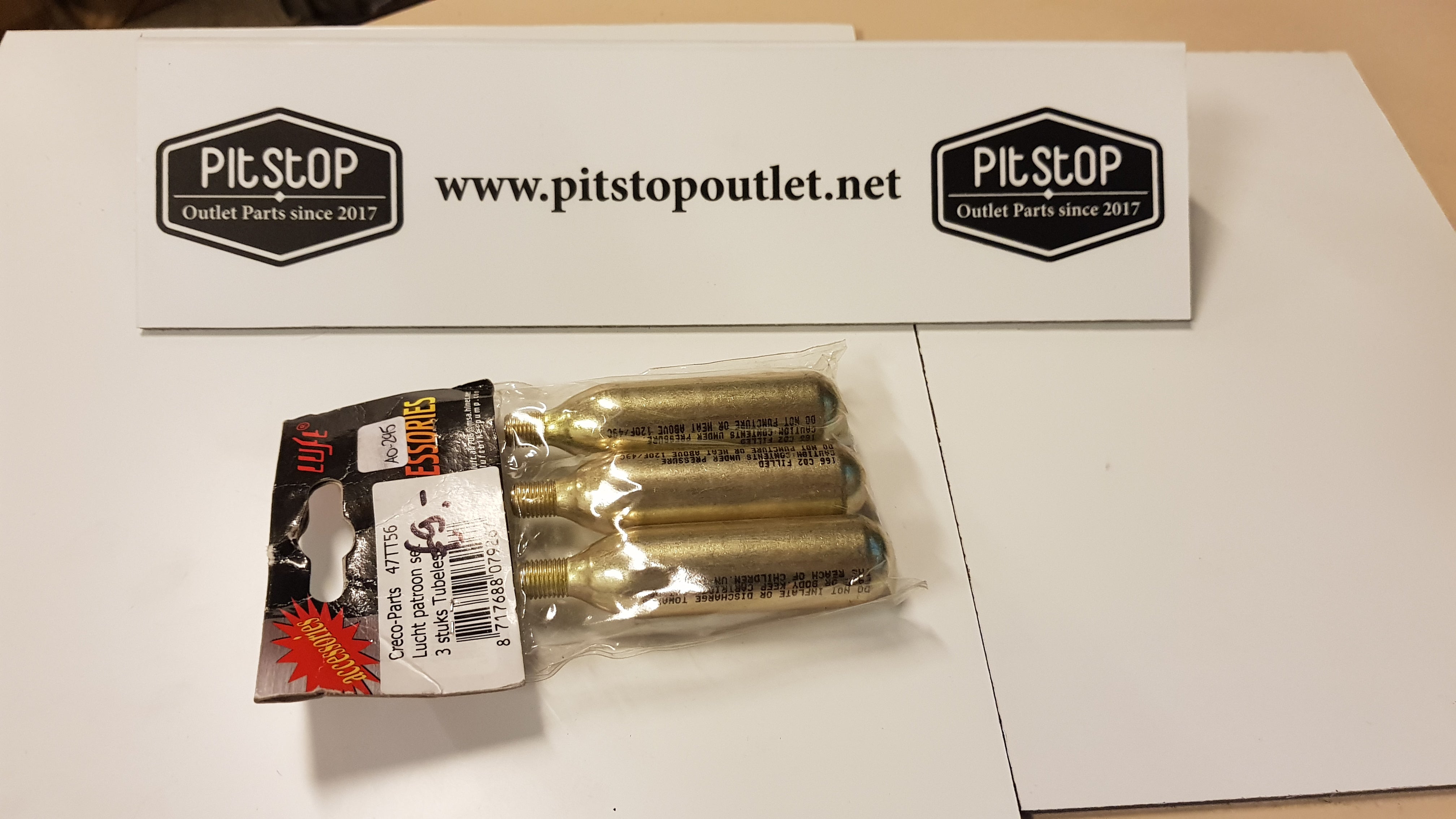 Set van 3 stuks lucht patronen (Co2)