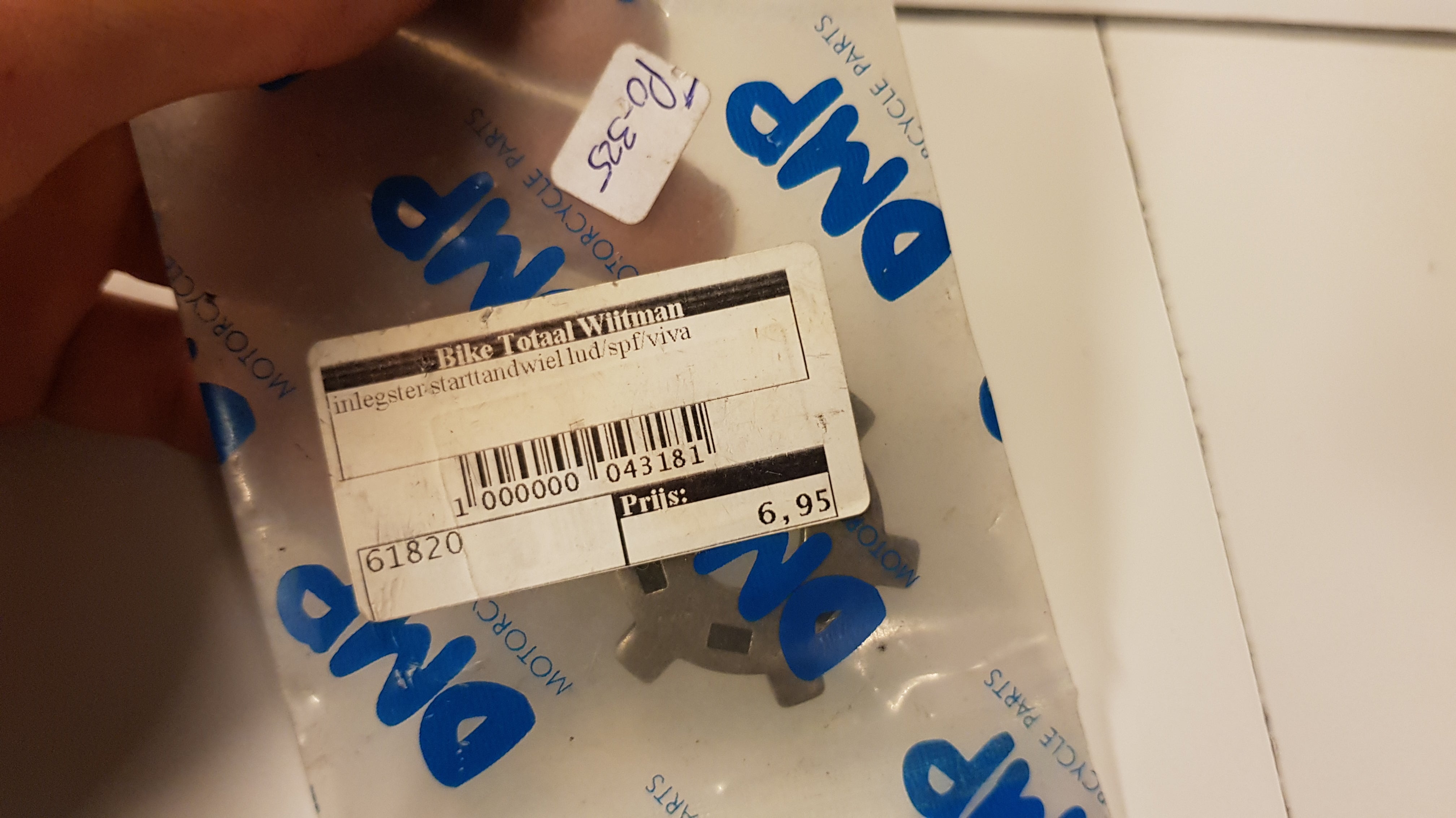 Inlegster voor variateur