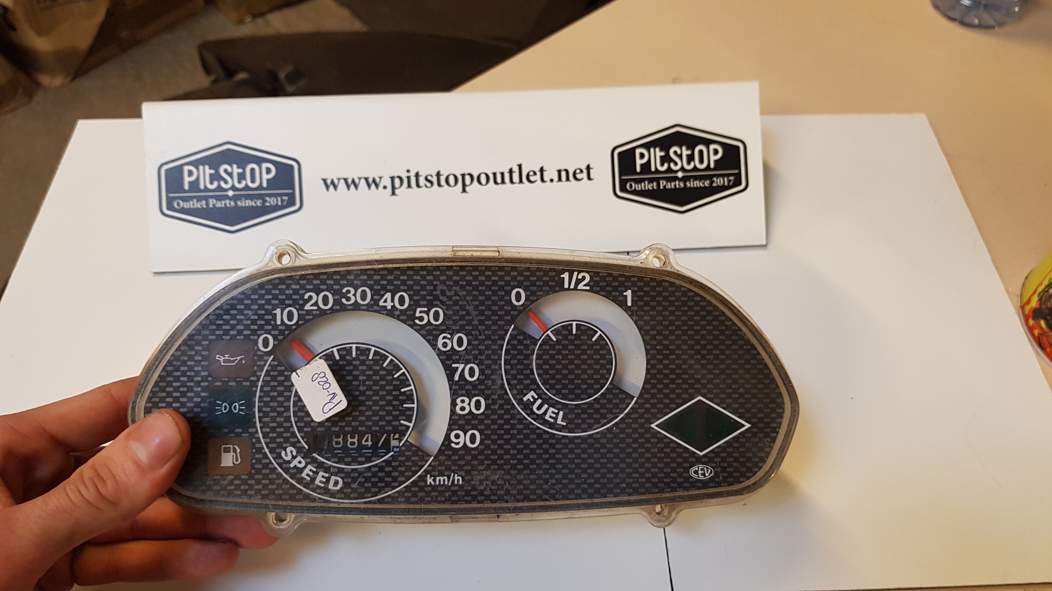 Kilometerteller Carbon versie 0-90 KM