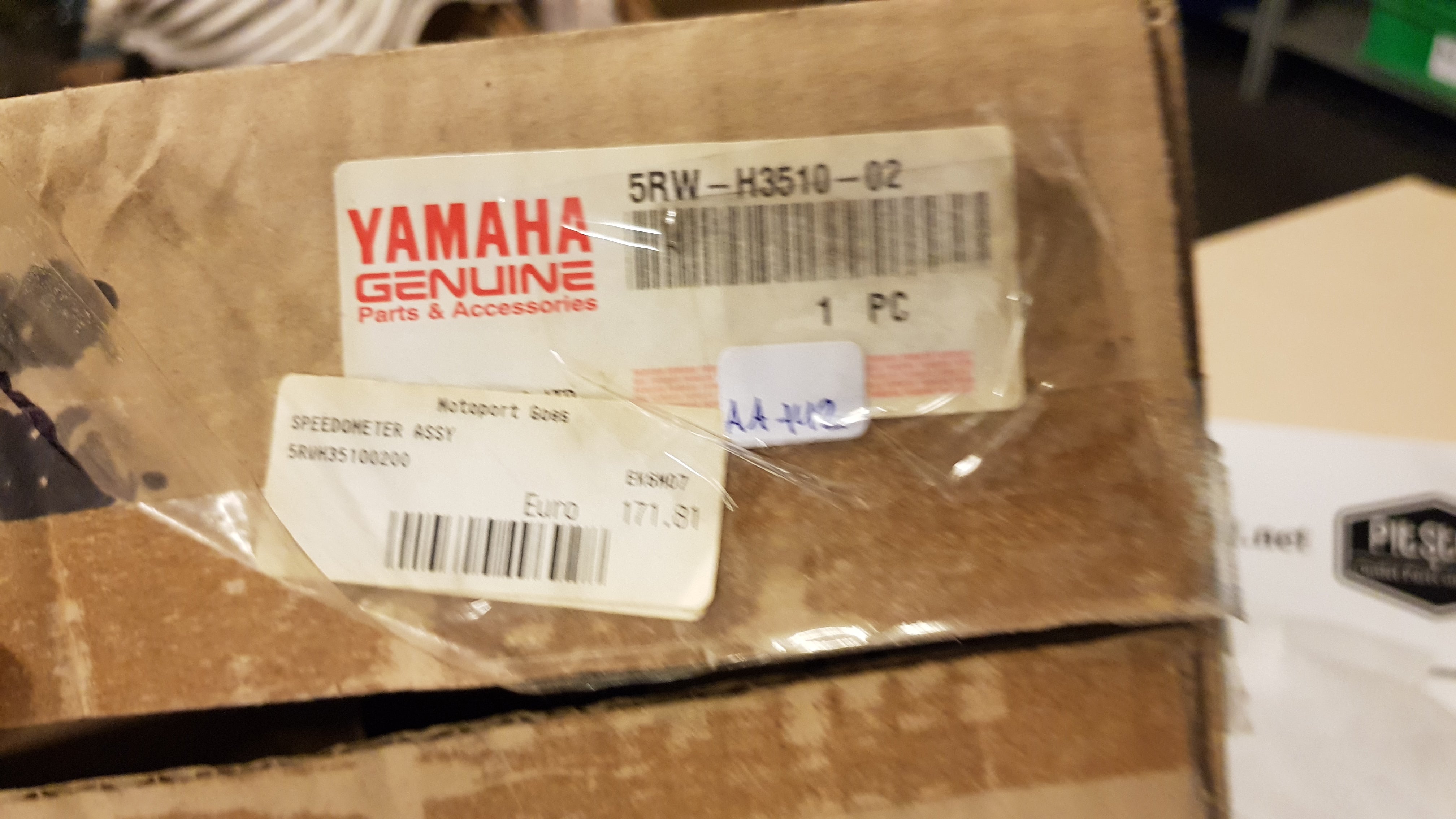 Nieuwe kilometerteller Yamaha Jog