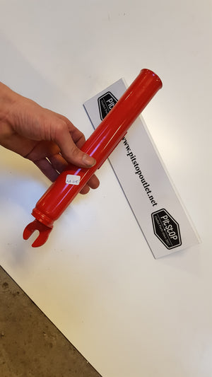 Linker voorvork poot rood