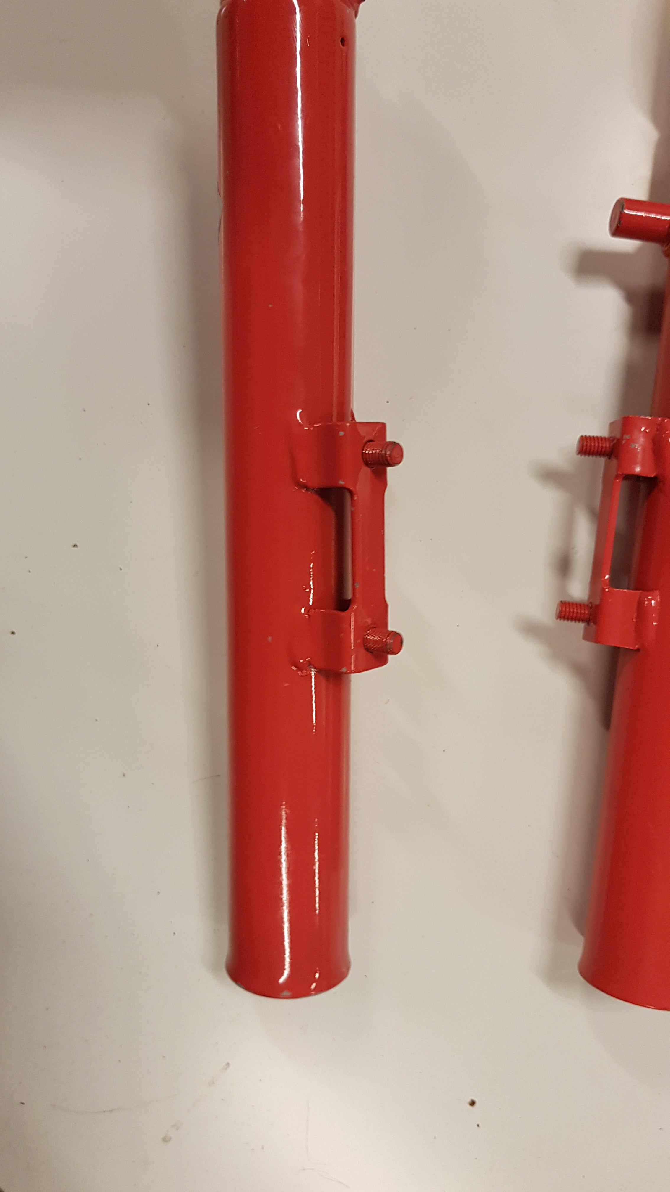 Set roze voorvorkpoten