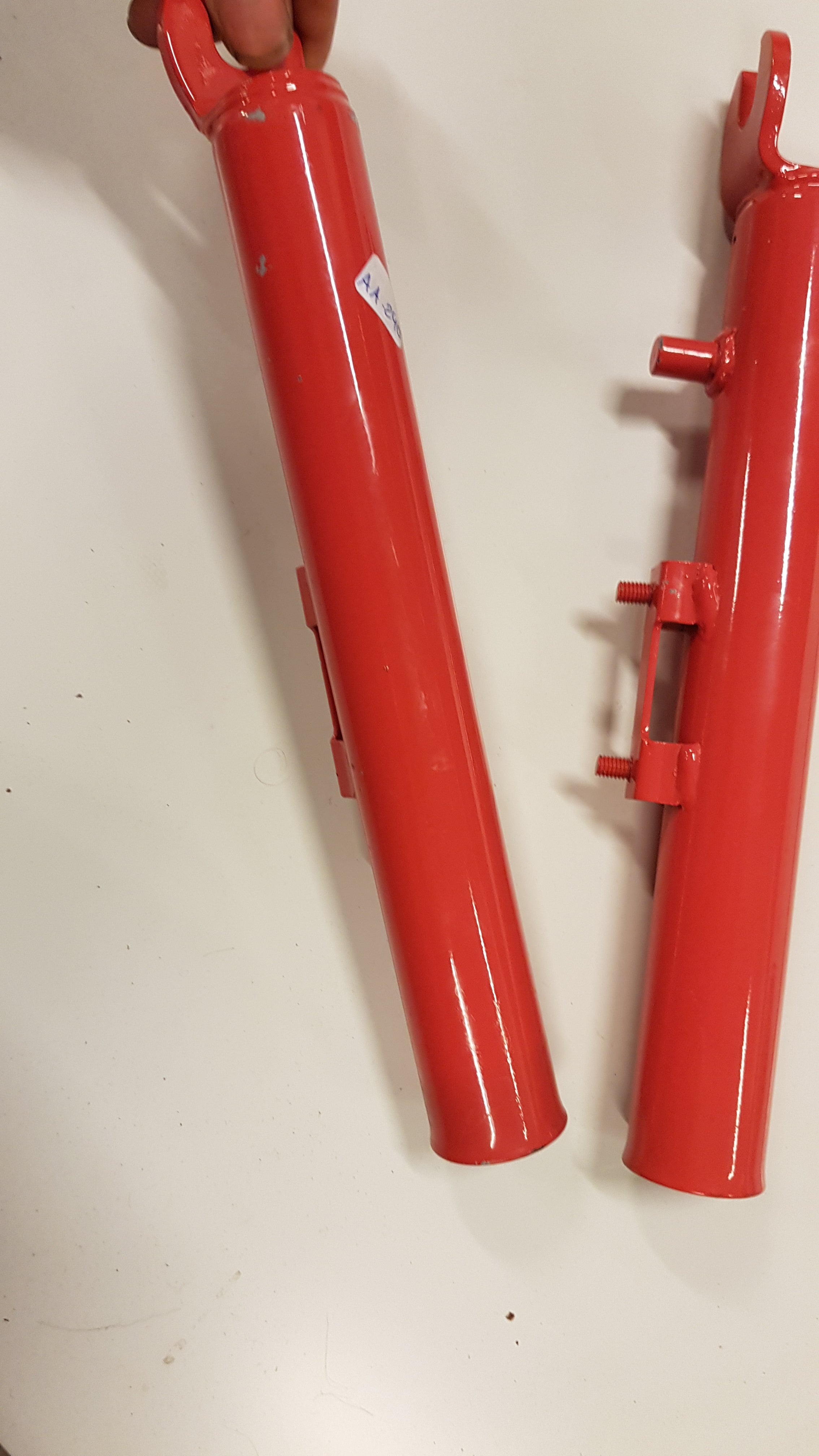 Set roze voorvorkpoten
