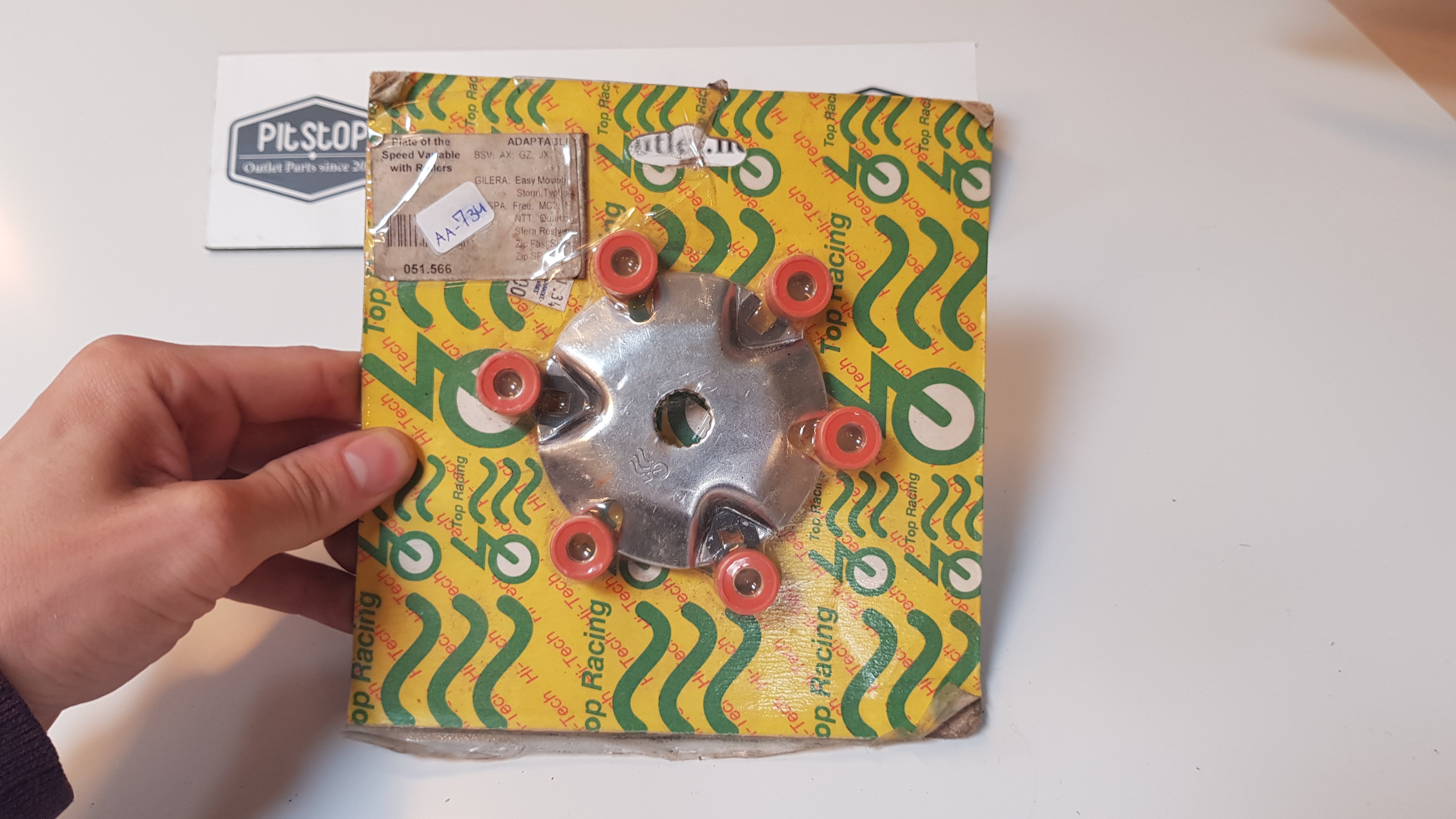Varioplaat met Rollen