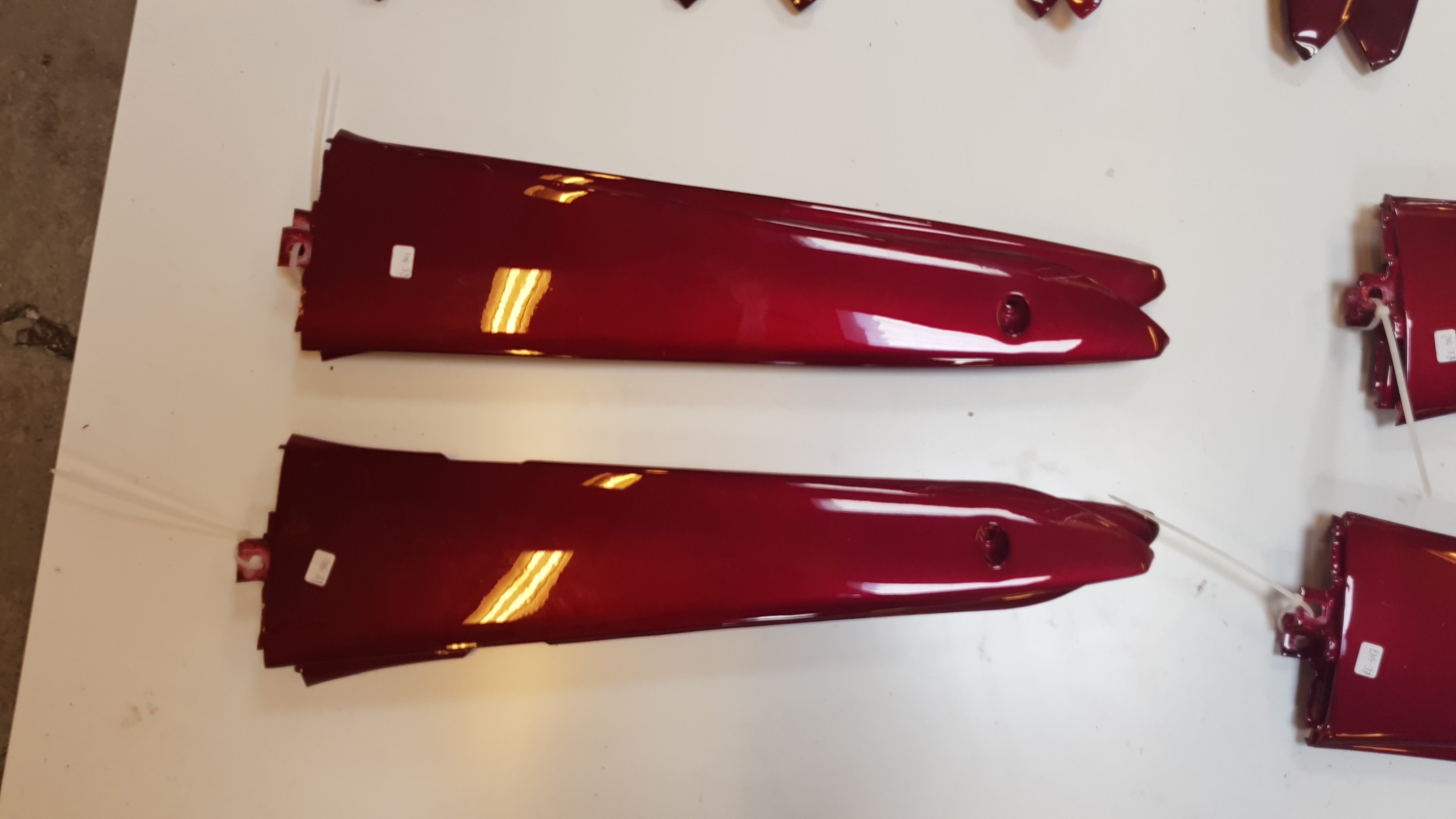 Set Zijskirts (Bordeaux Rood)