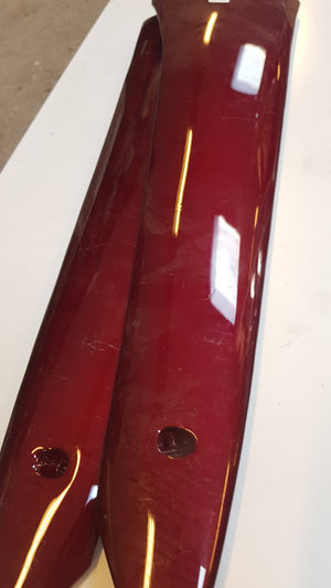 Set Zijskirts (Bordeaux Rood)