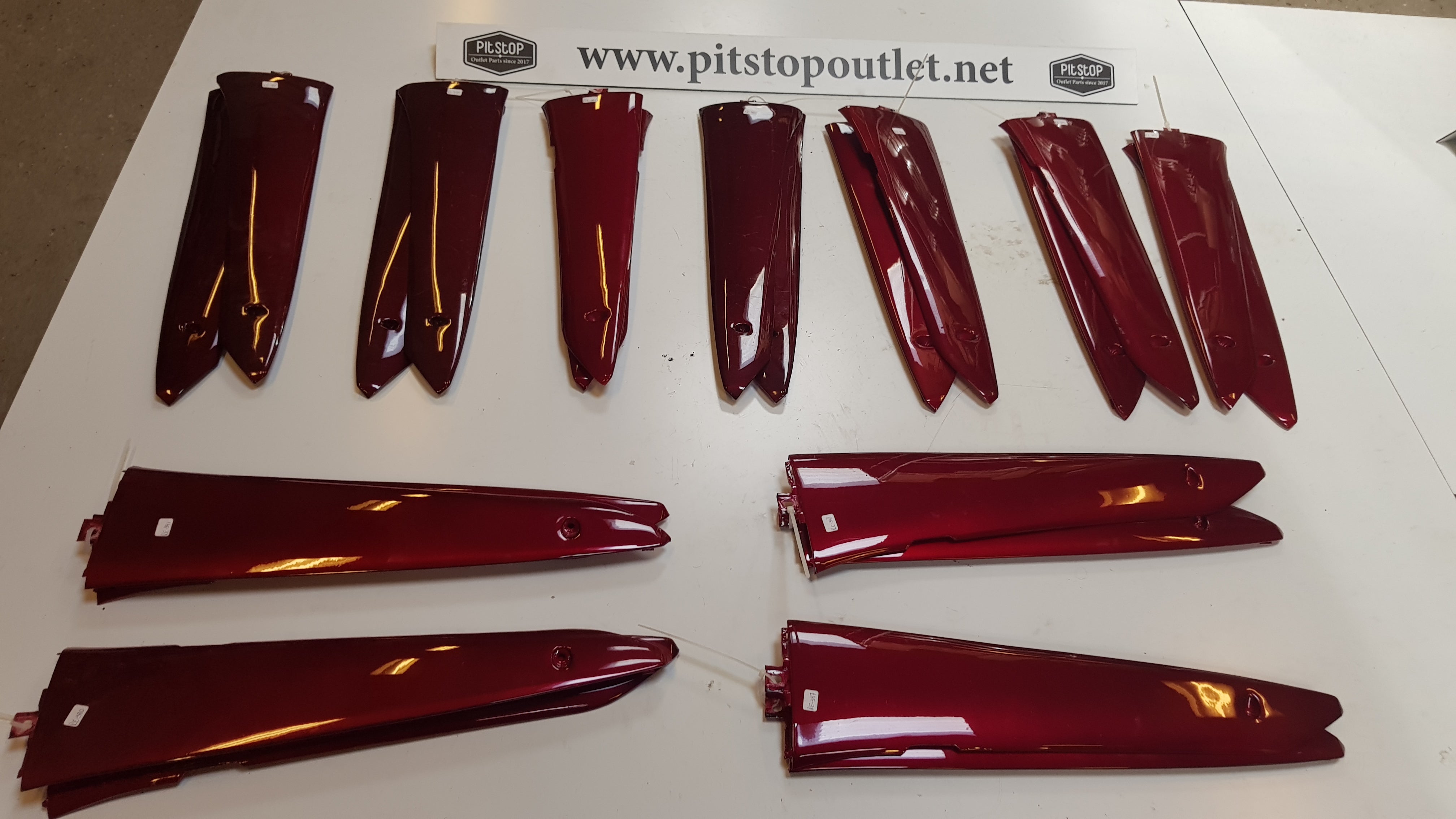 Set Zijskirts (Bordeaux Rood)