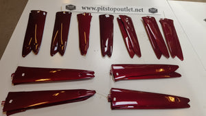 Set Zijskirts (Bordeaux Rood)