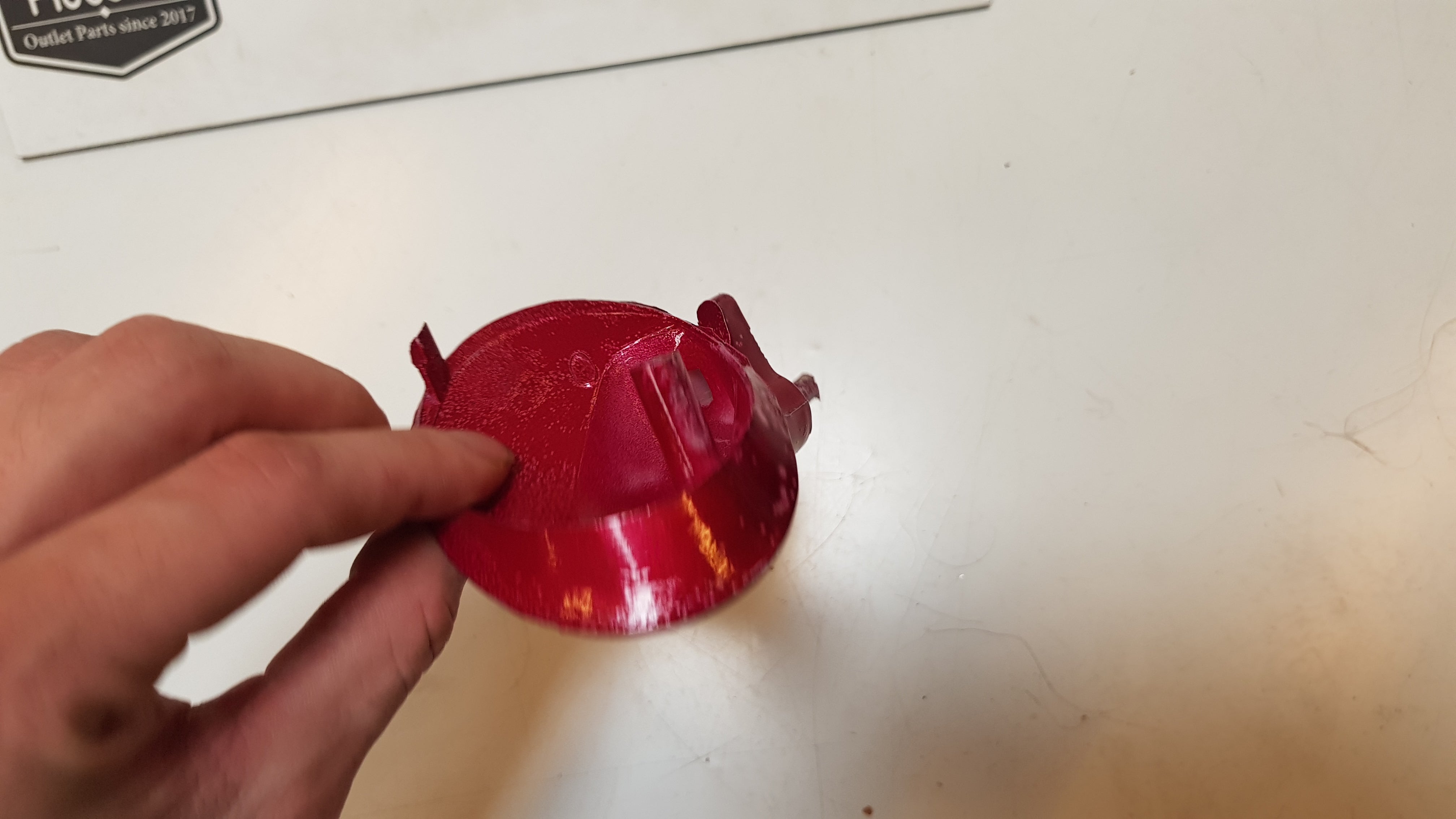 Rechter Knipperlicht Kapje (Bordeaux Rood)