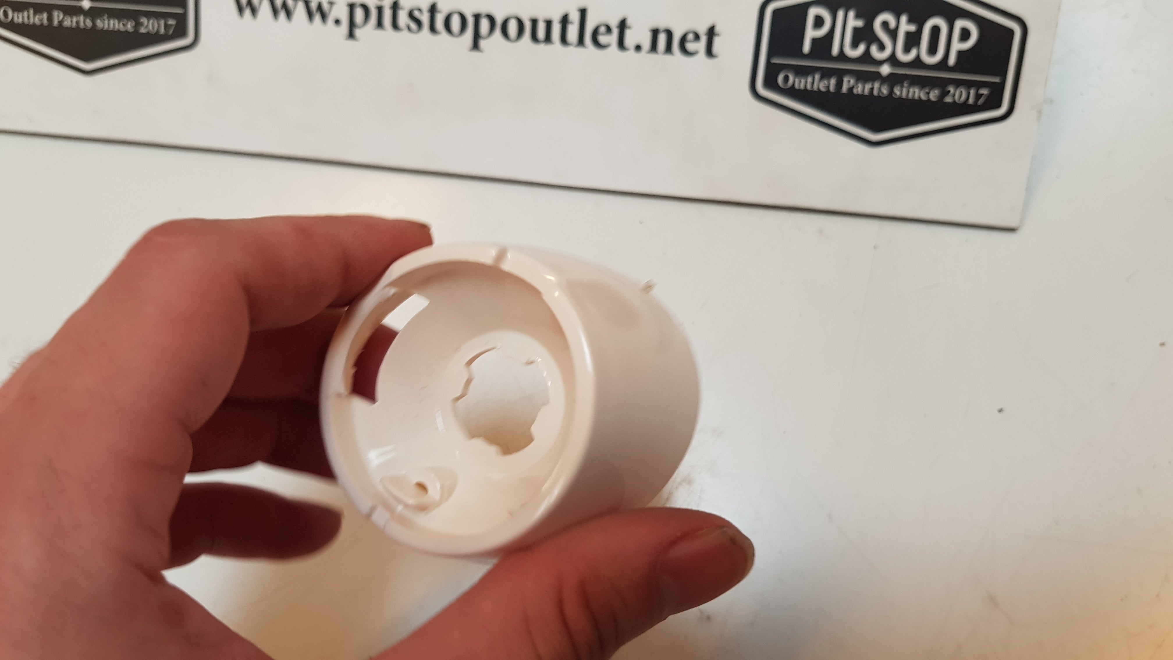 Knipperlicht Kapje Links (Creme-Wit)