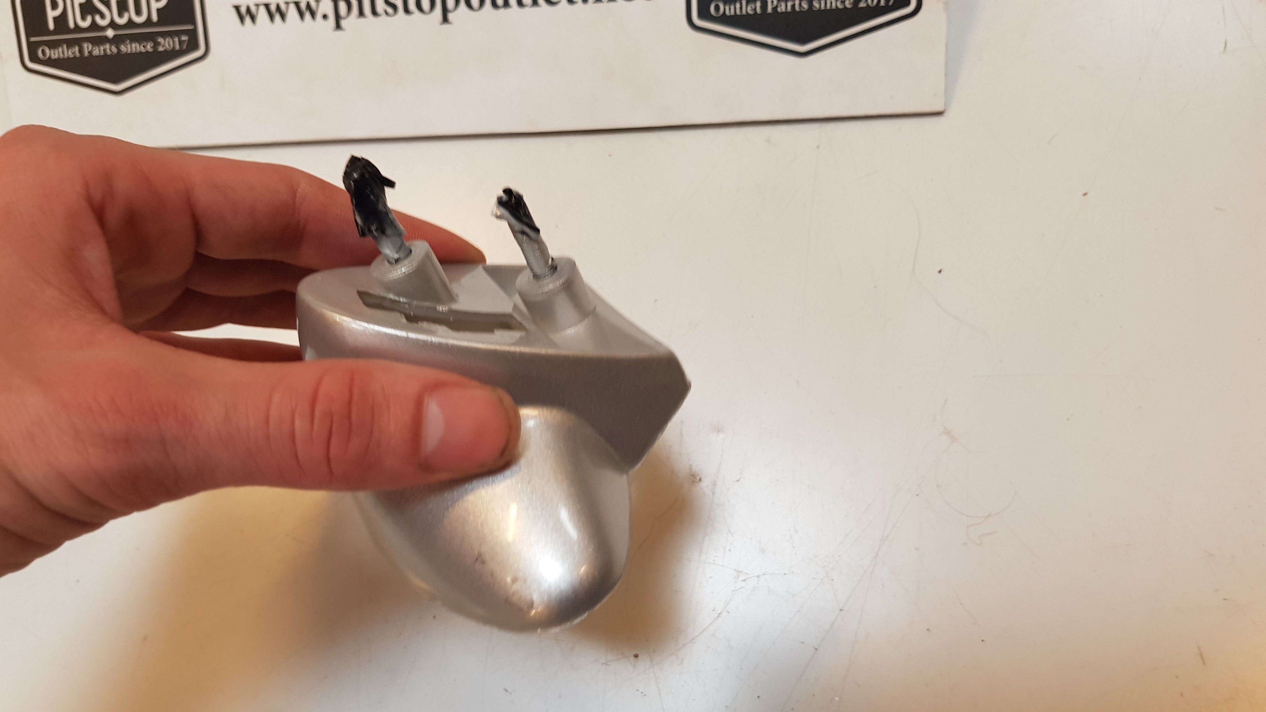 Achterlicht Kapje (Zilver/Grijs)