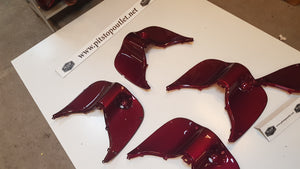Beenschild (Bordeaux Rood)