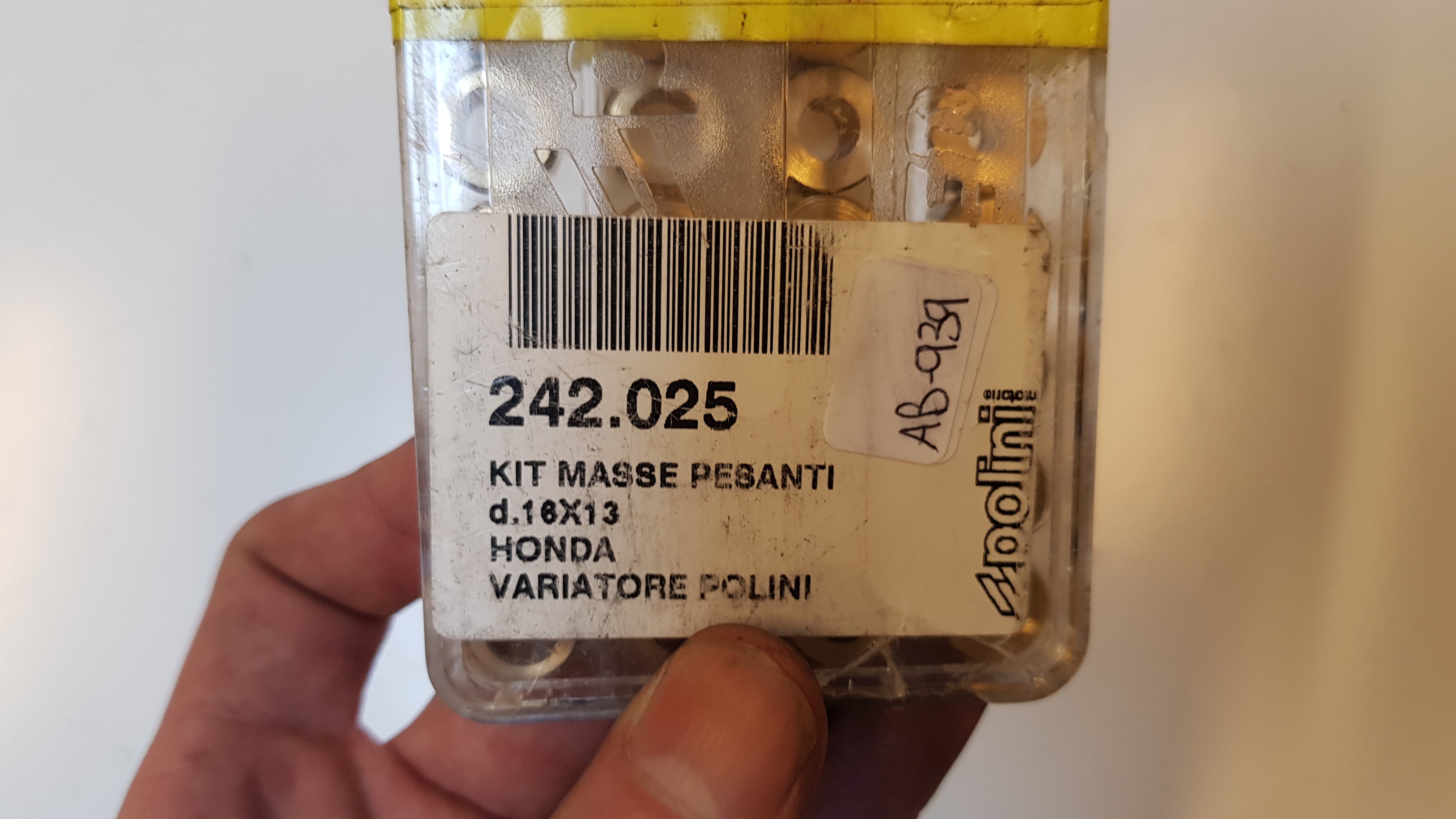 Polini 16x13 Afstel Set (Rollen voor Variateur)