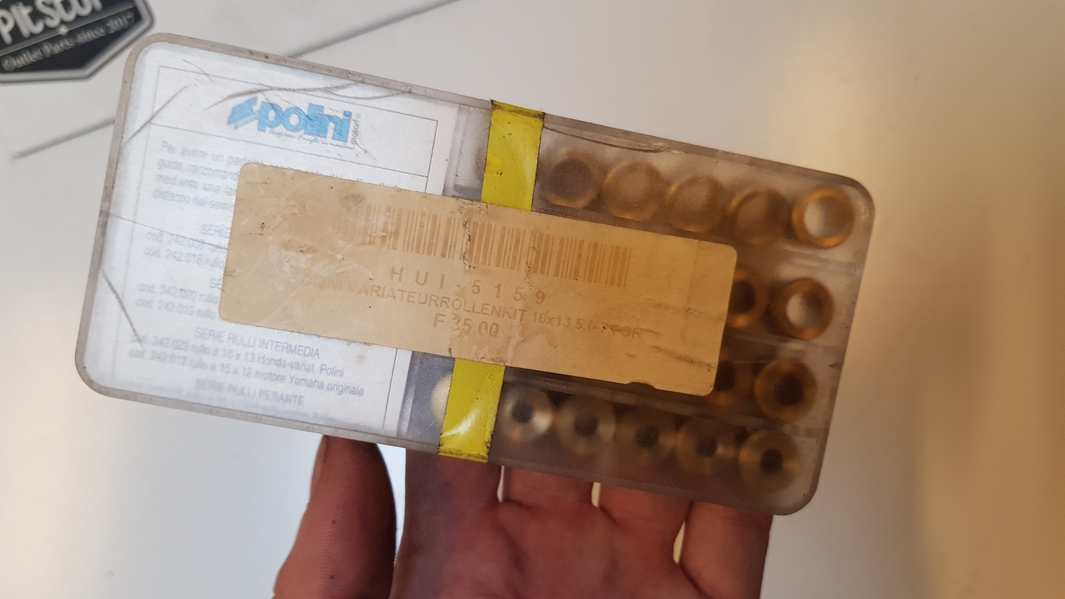 Polini 16x13 Afstel Set (Rollen voor Variateur)