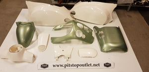 Kappenset (Groen+Wit)