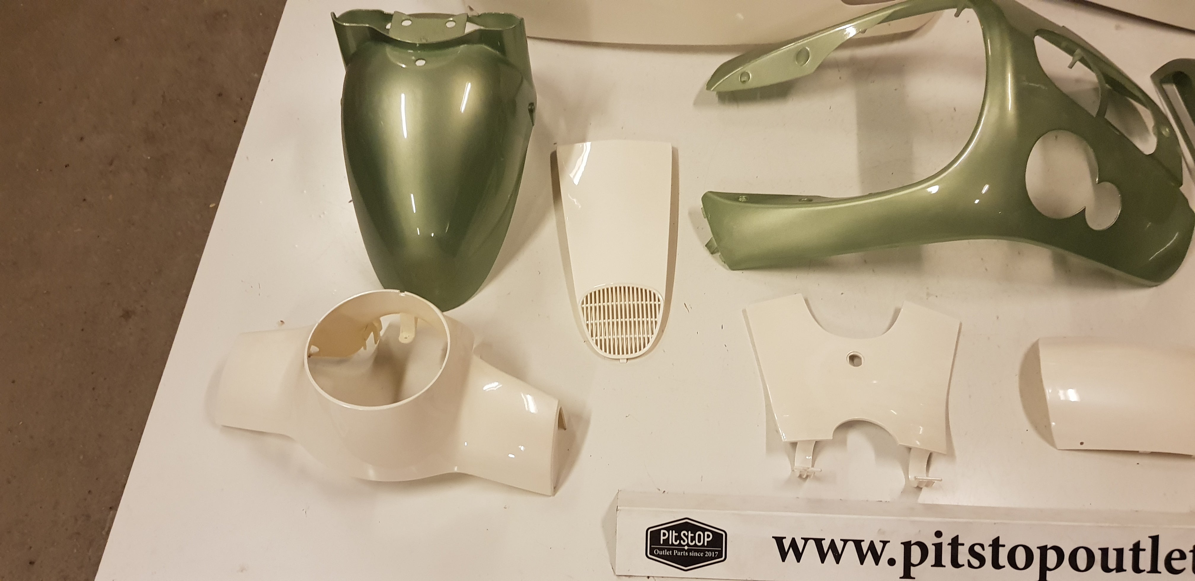 Kappenset (Groen+Wit)