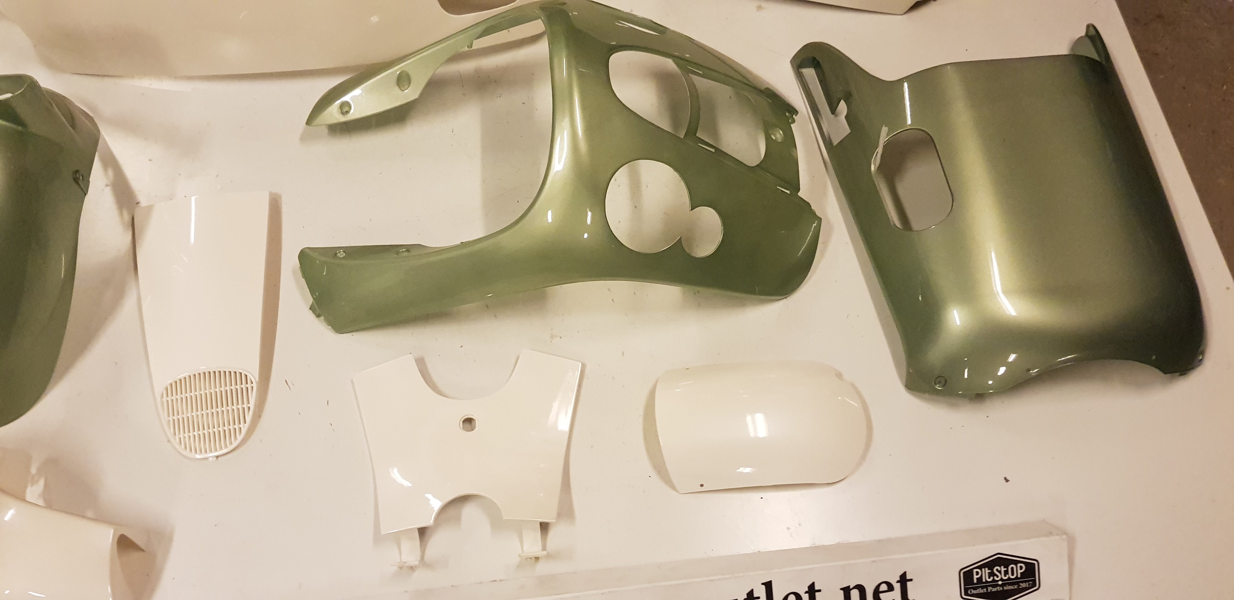 Kappenset (Groen+Wit)