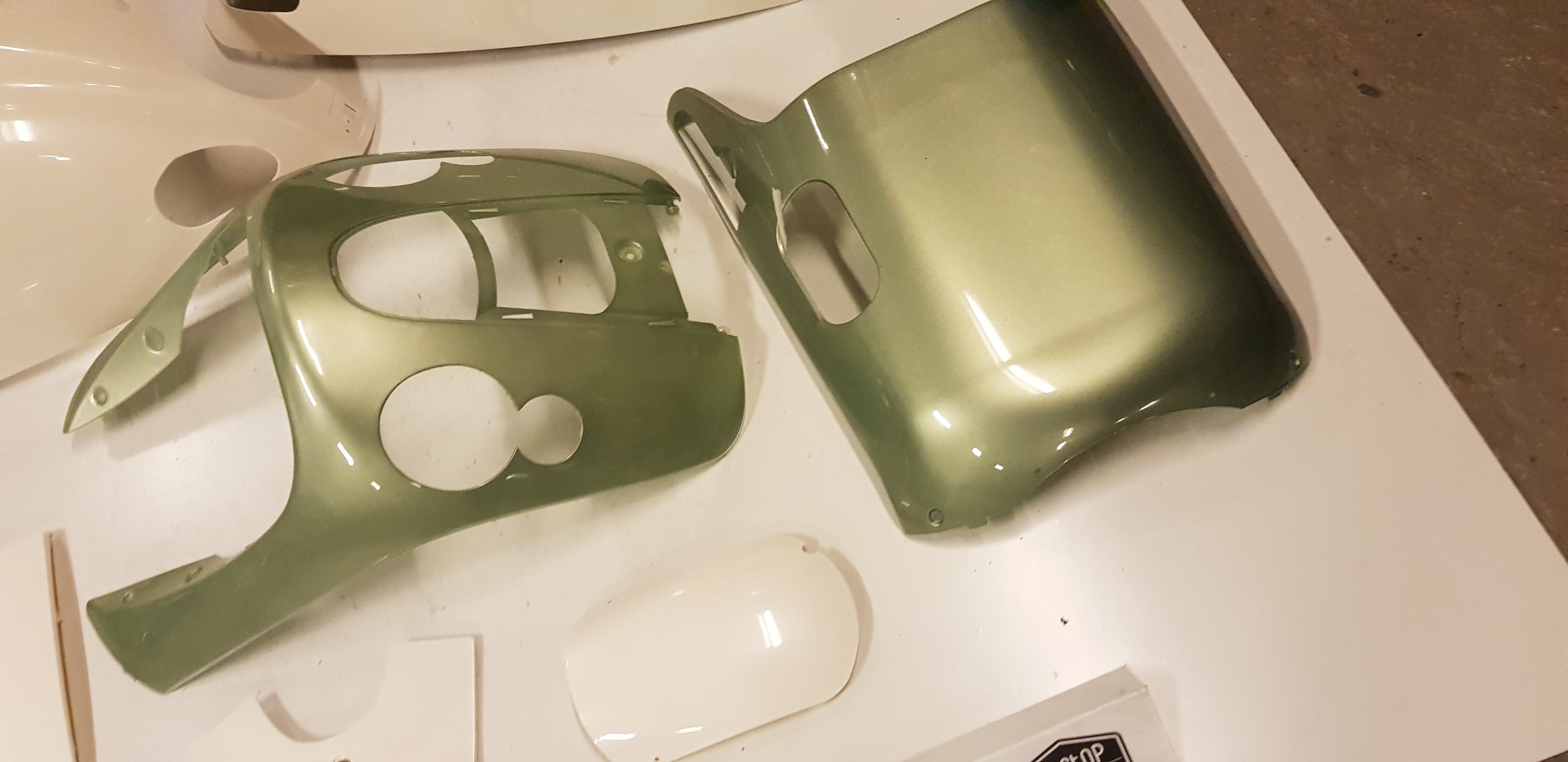 Kappenset (Groen+Wit)