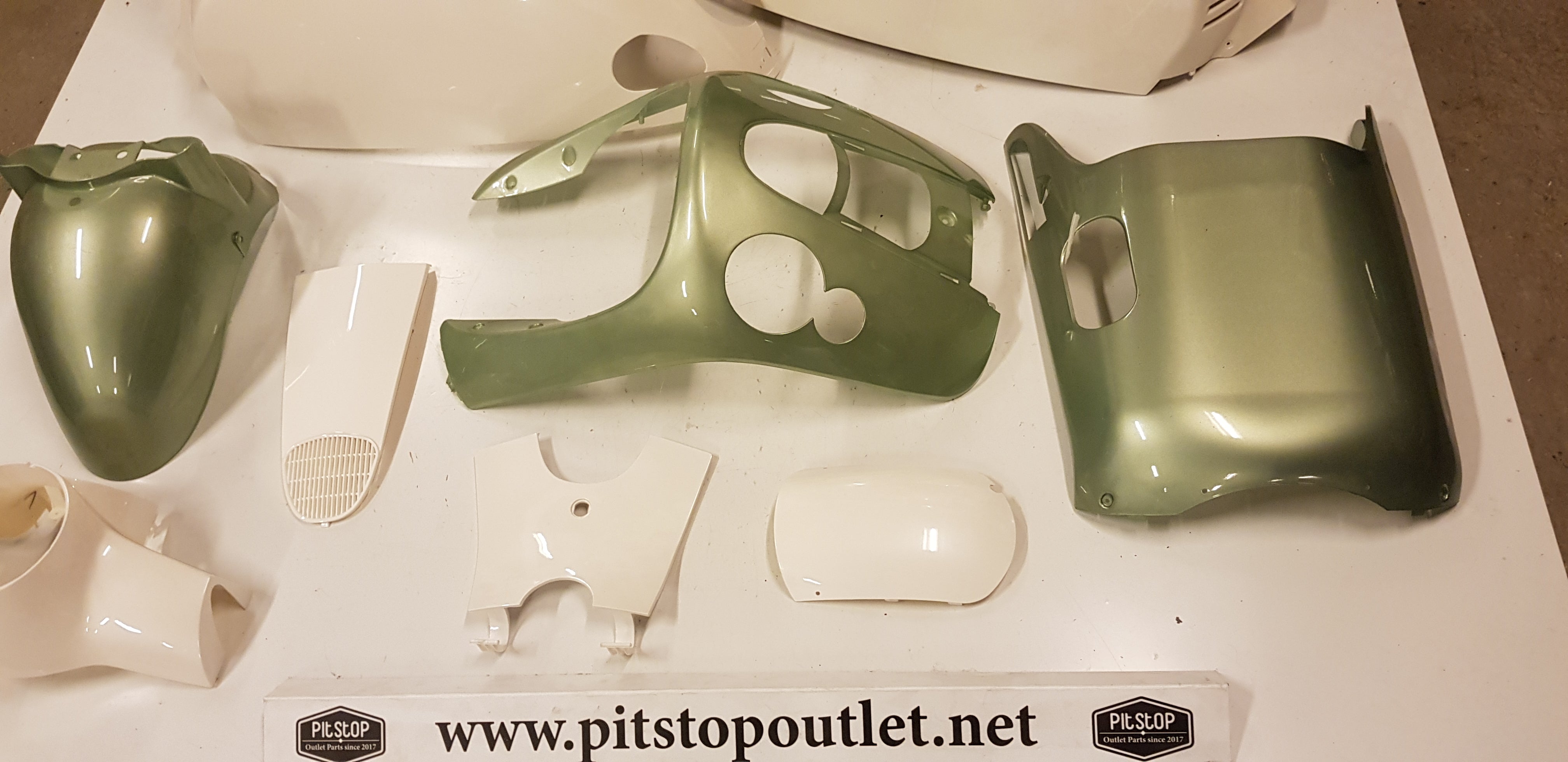 Kappenset (Groen+Wit)