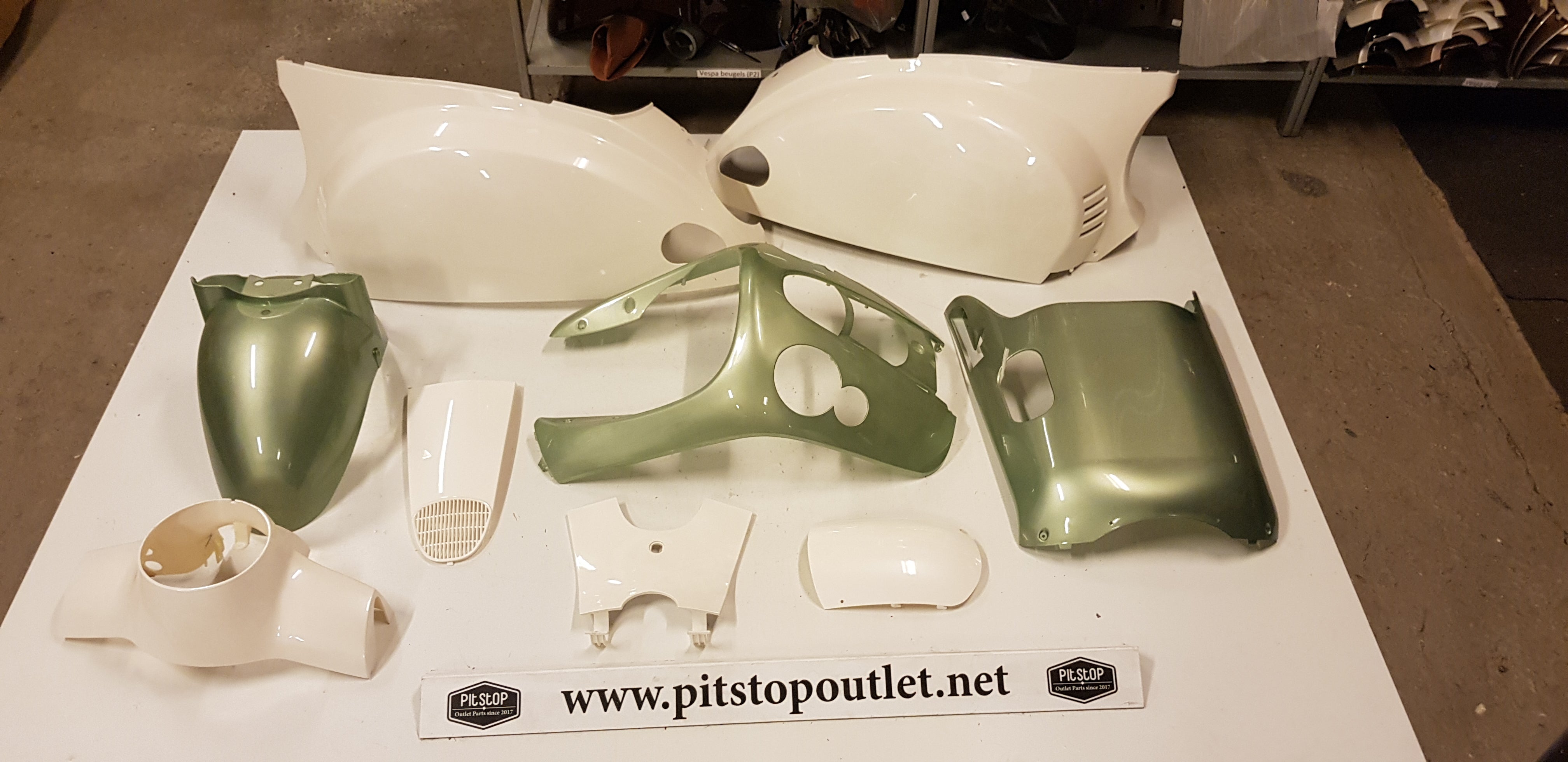 Kappenset (Groen+Wit)