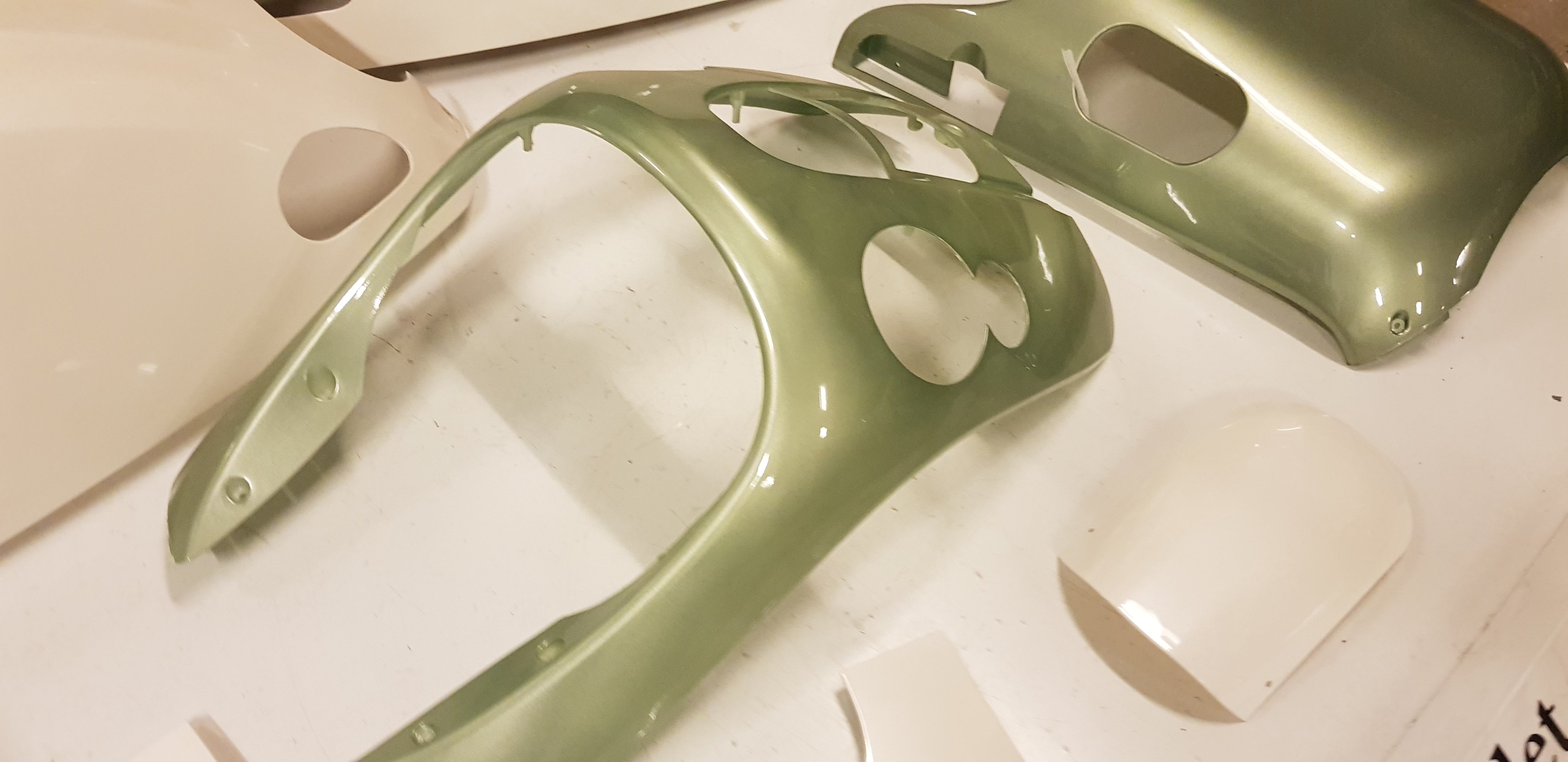 Kappenset (Groen+Wit)