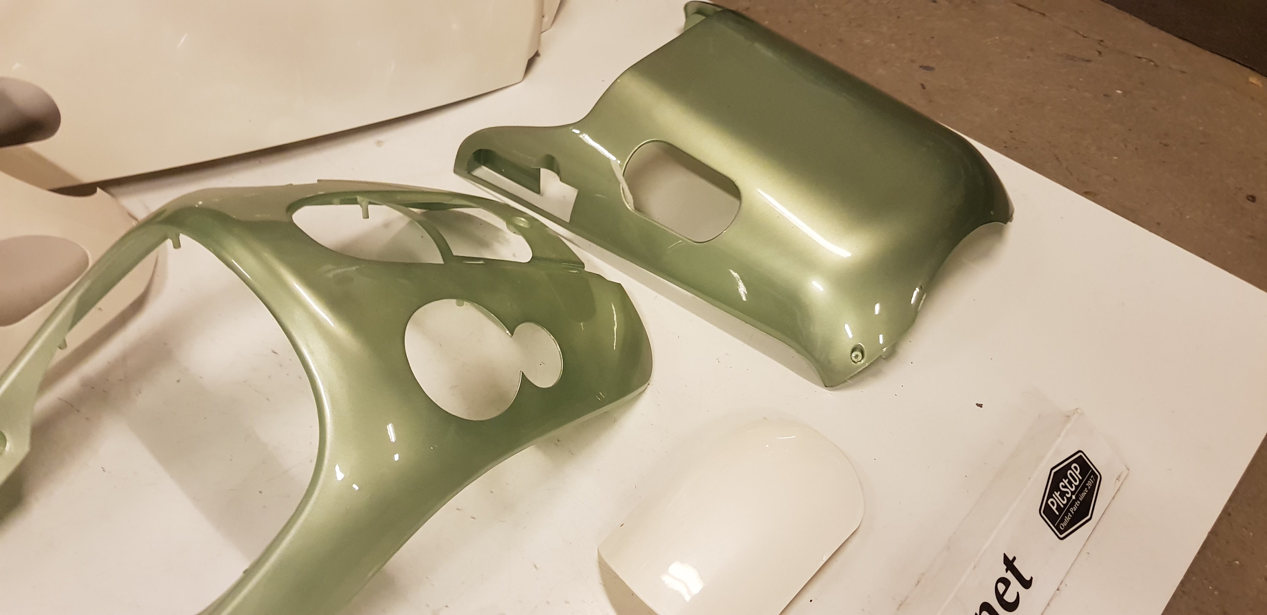 Kappenset (Groen+Wit)