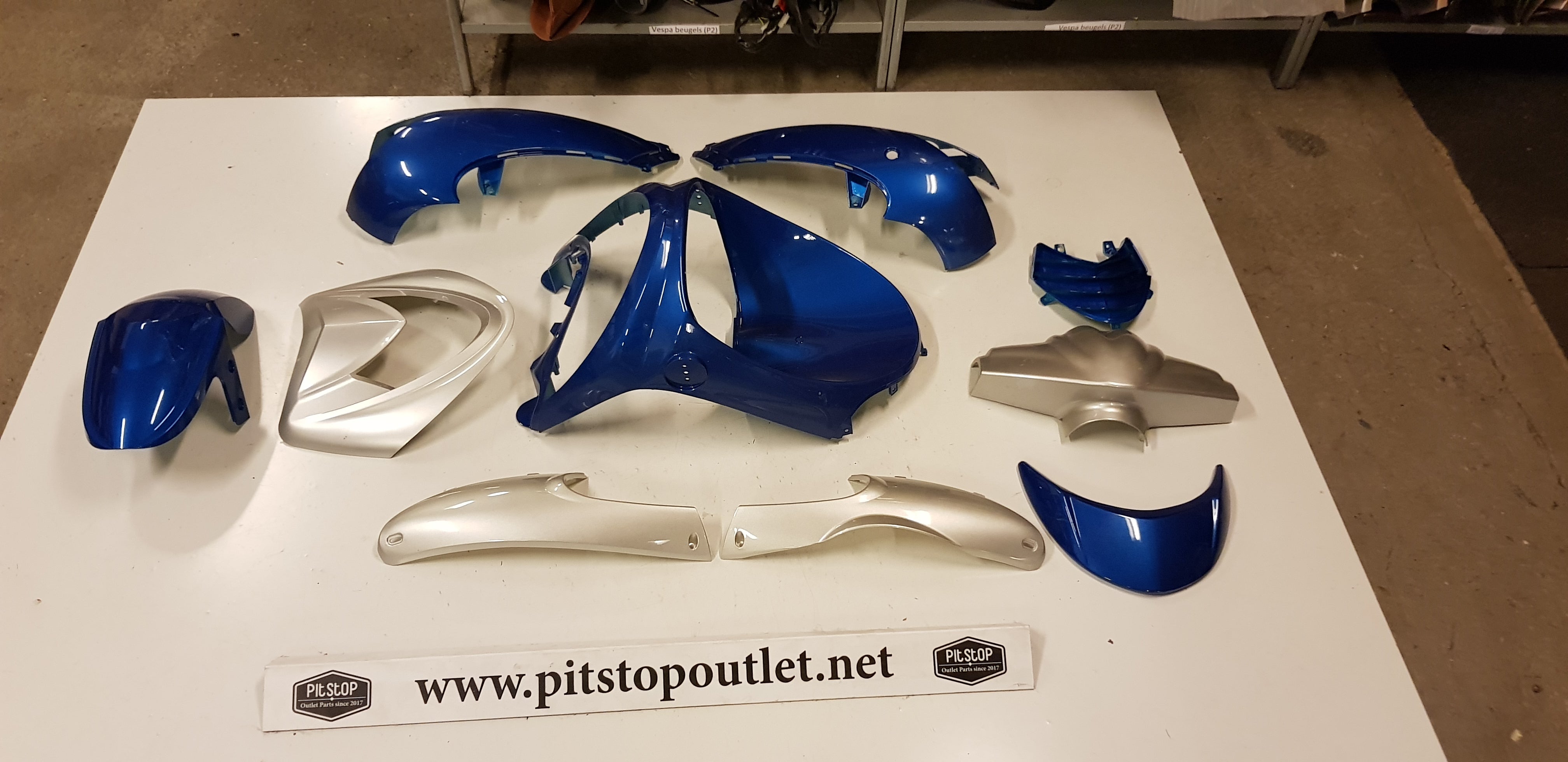 Kappenset (Blauw+Grijs)