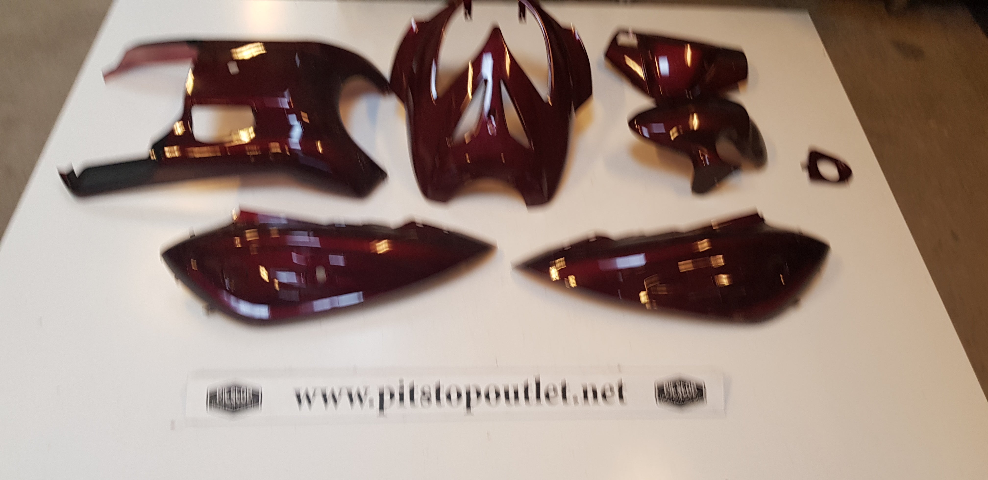 Kappenset 7-delig (Bordeaux Rood)