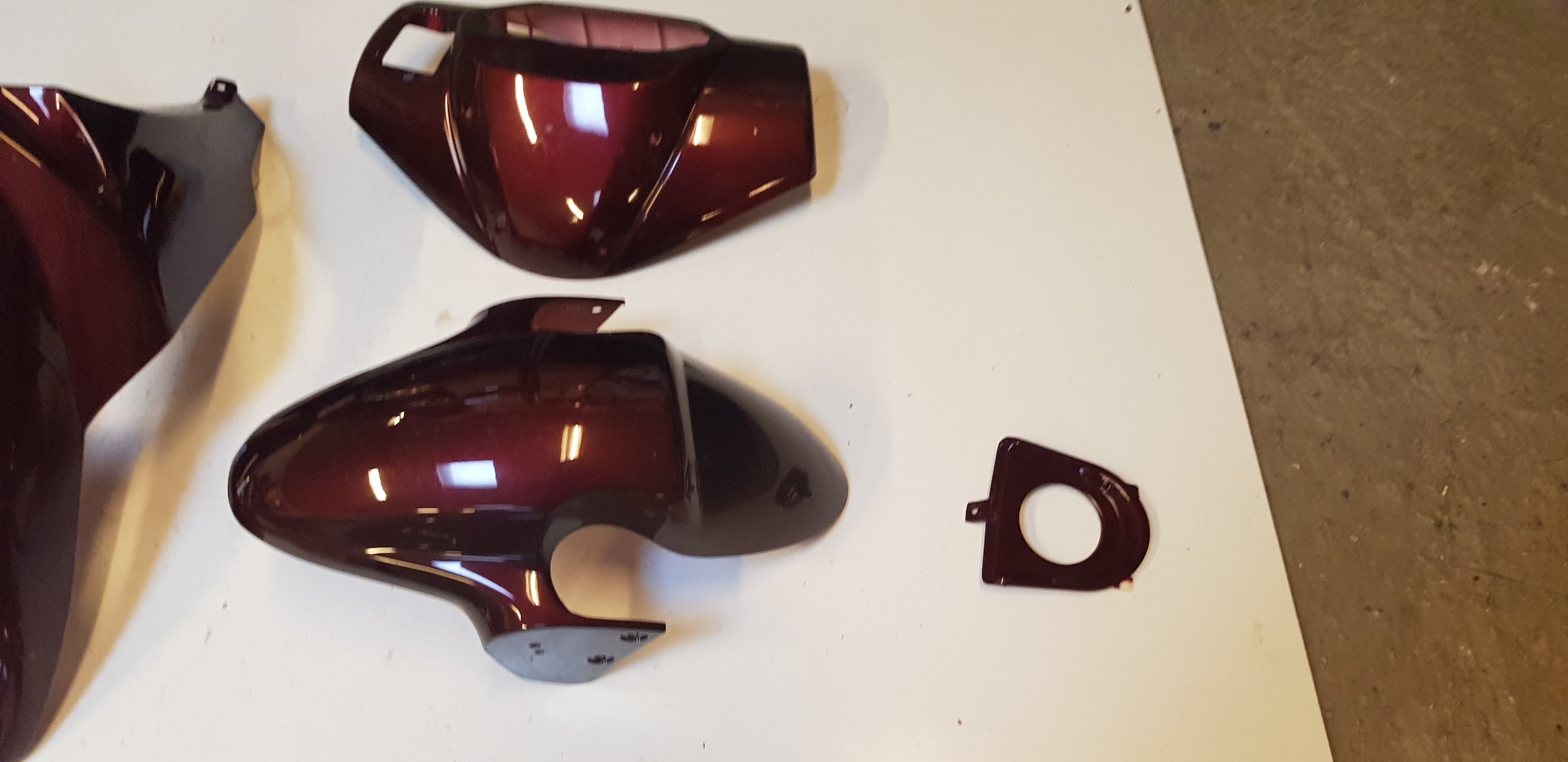 Kappenset 7-delig (Bordeaux Rood)