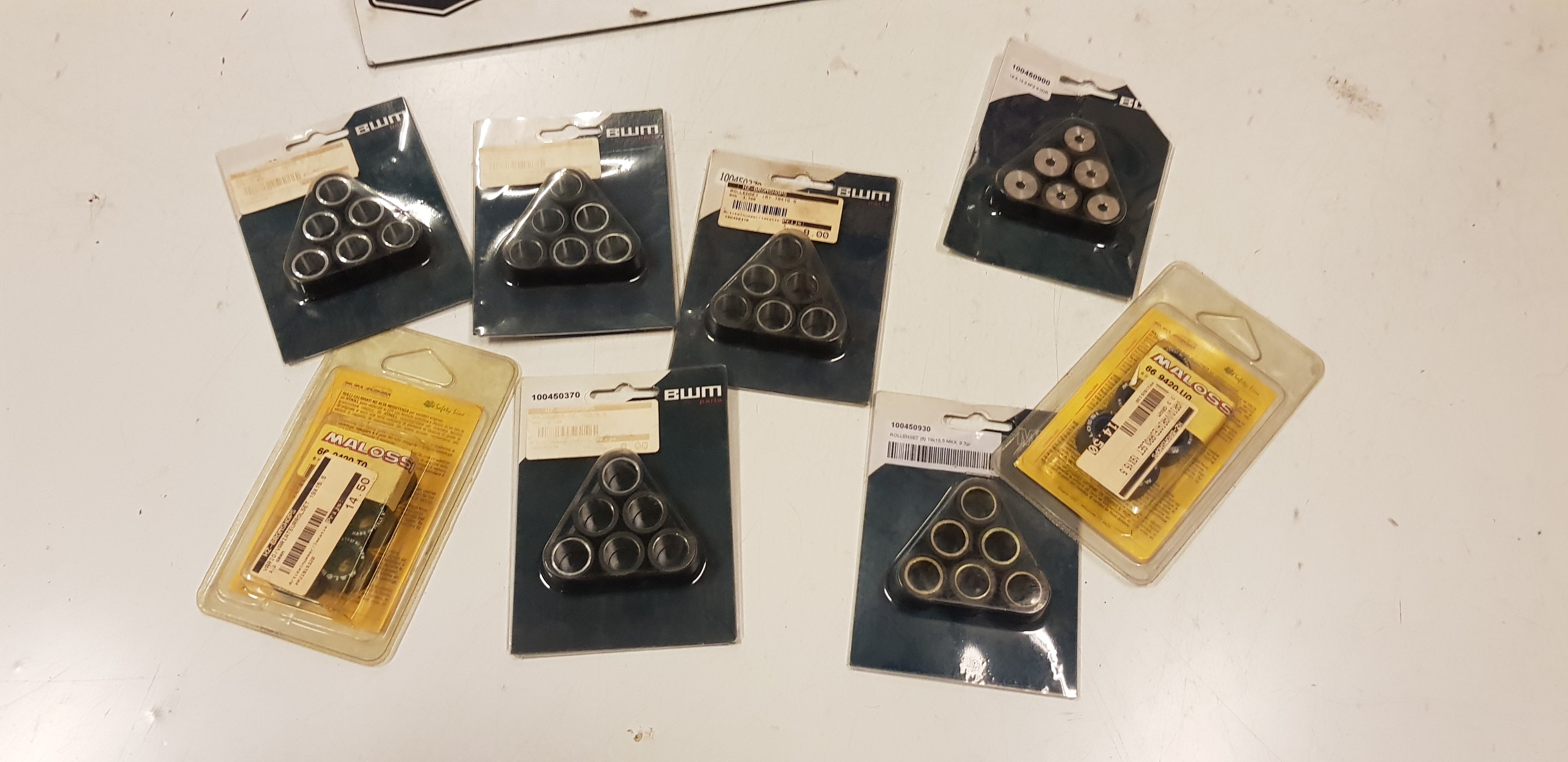 Set Rollen 19x15,5 (div gewichten)