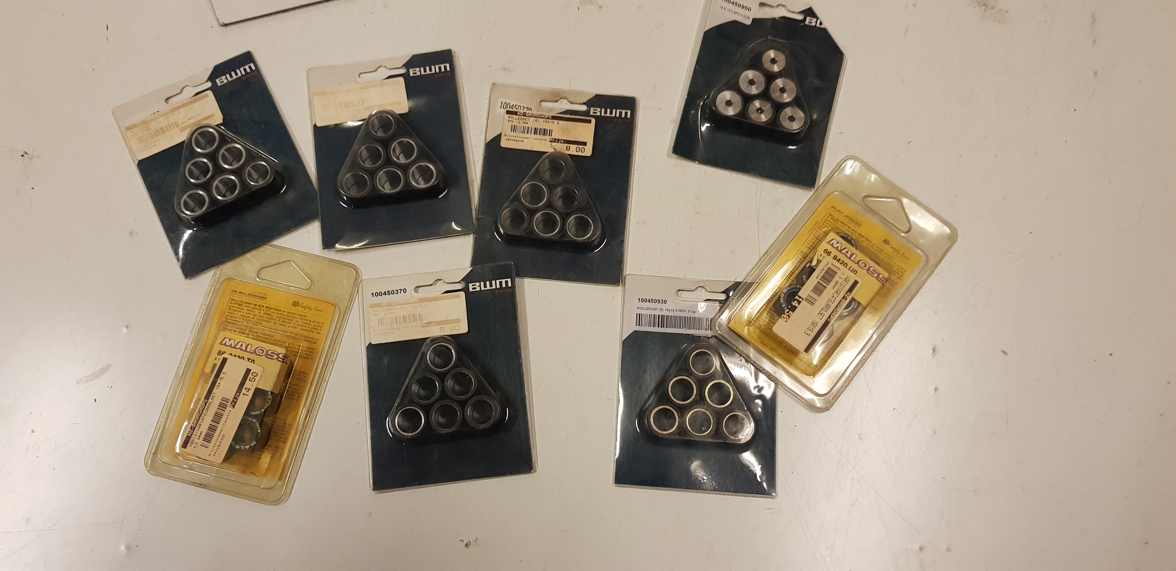Set Rollen 19x15,5 (div gewichten)