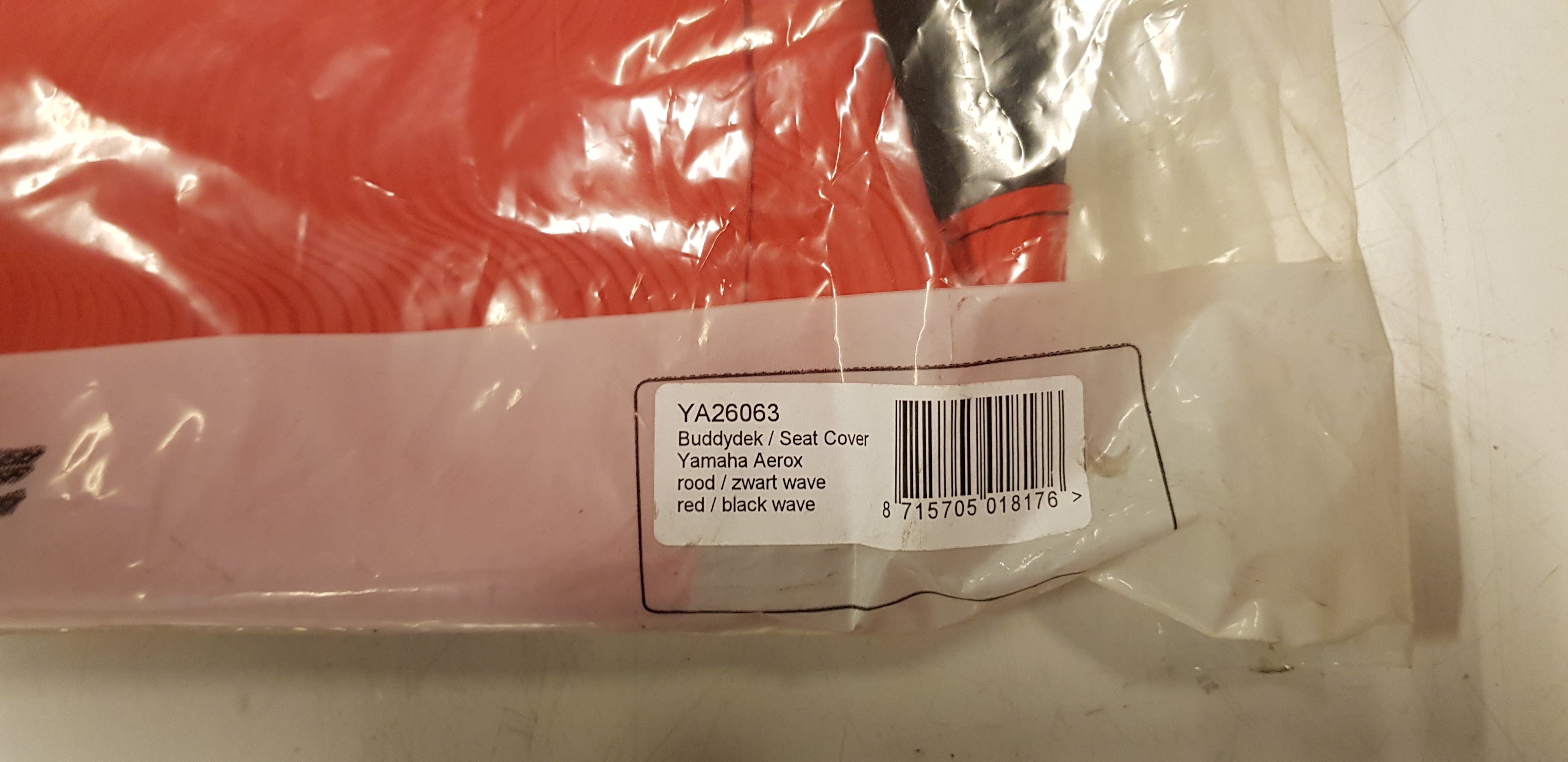 Zadel Cover (Rood+Zwart)